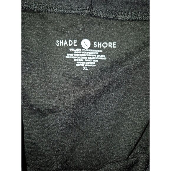 Shade & Shore Black Low Coverage Cheeky Bikini Bottoms Nylon/Spandex XL Swimwear - Picture 4 of 7